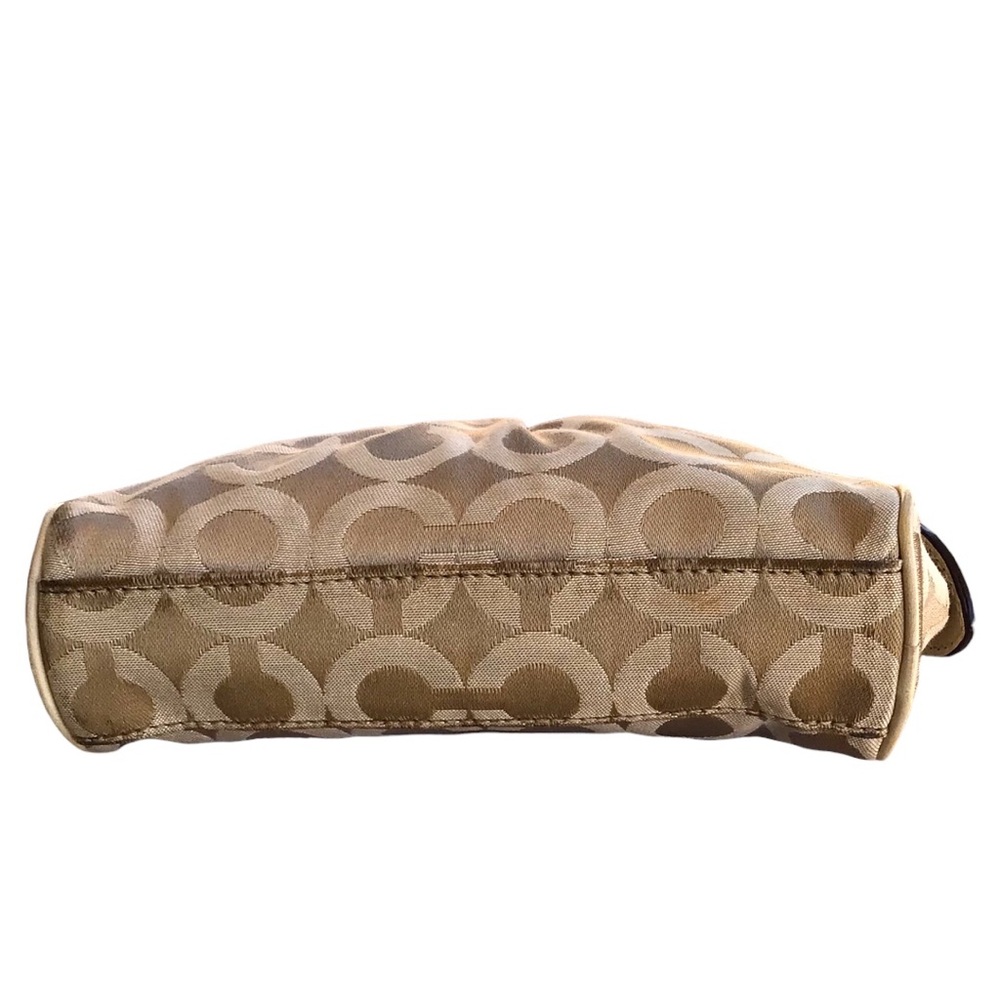 Coach Signature C Large Cosmetic Bag Light Khaki Sand - Picture 5 of 9